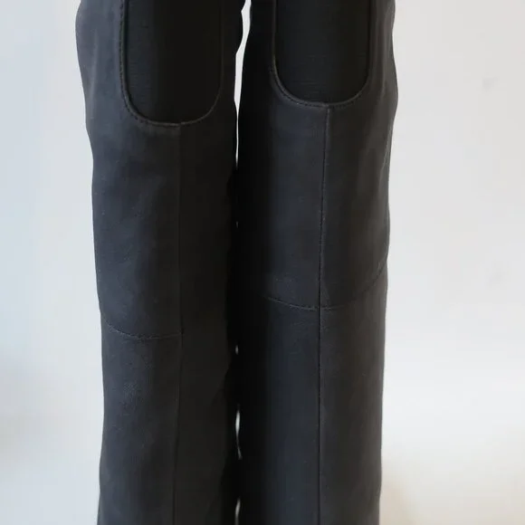 Womens Candela NYC Black Suede Studded Accents Over-the Knee Boots 8 - Picture 10 of 16